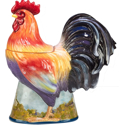 Certified International Rooster Meadow Cookie Jar