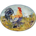 Certified International Rooster Meadow Oval Platter