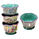 Certified International Rose Boheme Ice Cream Bowl