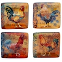 Certified International Rustic Rooster Canape Plate