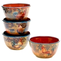Certified International Rustic Rooster Ice Cream Bowl