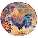 Certified International Rustic Rooster Round Platter