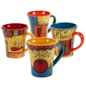 Certified International Salsa Coffee Mugs