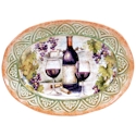 Certified International Sanctuary Wine Oval Platter