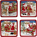 Certified International Santa's Workshop Canape Plate