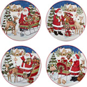Certified International Santa's Workshop Salad/Dessert Plate