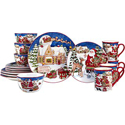 Certified International Santa's Workshop Dinnerware Set