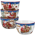 Certified International Santa's Workshop Ice Cream Bowl