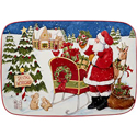 Certified International Santa's Workshop Rectangular Platter