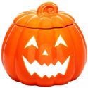 Certified International Scaredy Cat Pumpkin Treat Jar