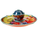 Certified International Scotch Moss Chip & Dip Platter