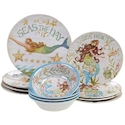 Certified International Sea Beauty Melamine Dinnerware Set