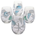 Certified International Sea Finds Stemless Wine Glass