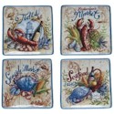 Certified International Seaside Market Square Dinner Plates