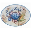 Certified International Seaside Market Oval Platter