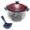 Certified International Seaside Market Soup Tureen with Ladle