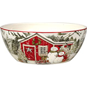 Certified International Snowman's Farmhouse Deep Bowl