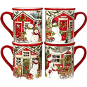 Certified International Snowman's Farmhouse Mug