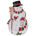 Certified International Snowman's Sleigh 3-D Platter