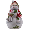 Certified International Snowman's Sleigh Cookie Jar