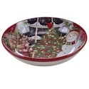 Certified International Snowman's Sleigh Pasta Serving Bowl