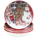 Certified International Snowman's Sleigh Soup/Pasta Bowl