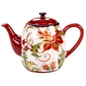 Certified International Spice Flowers Teapot