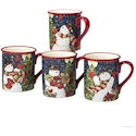 Certified International Starry Night Snowman Mug