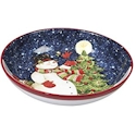 Certified International Starry Night Snowman Serving/Pasta Bowl