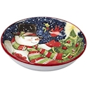 Certified International Starry Night Snowman Soup/Pasta Bowl