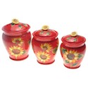 Certified International Sun Blossom Canister Set