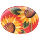 Certified International Sun Blossom Oval Platter