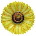 Certified International Sun Blossom 3D Sunflower Platter
