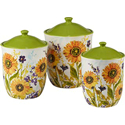 Certified International Sun Garden Canister Set