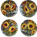 Certified International Sunflower Bouquet Salad/Dessert Plate