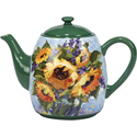 Certified International Sunflower Bouquet Teapot