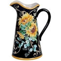 Certified International Sunflower Fields Rooster Pitcher