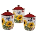 Certified International Sunflower Meadow Canister Set
