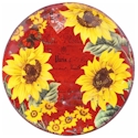 Certified International Sunflower Meadow Dessert Plate