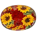 Certified International Sunflower Meadow Oval Platter