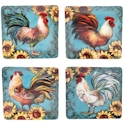 Certified International Sunflower Rooster Dinner Plate