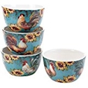 Certified International Sunflower Rooster Ice Cream Bowl