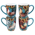 Certified International Sunflower Rooster Mug