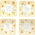 Certified International Sunflowers Forever Canape Plate