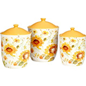 Certified International Sunflowers Forever Canister Set