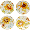 Certified International Sunflowers Forever Salad/Dessert Plate