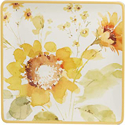 Certified International Sunflowers Forever Square Platter