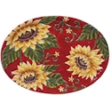 Certified International Sunset Sunflower Oval Platter
