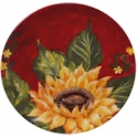 Certified International Sunset Sunflower Salad Plate