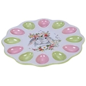 Certified International Sweet Bunny Deviled Egg Plate